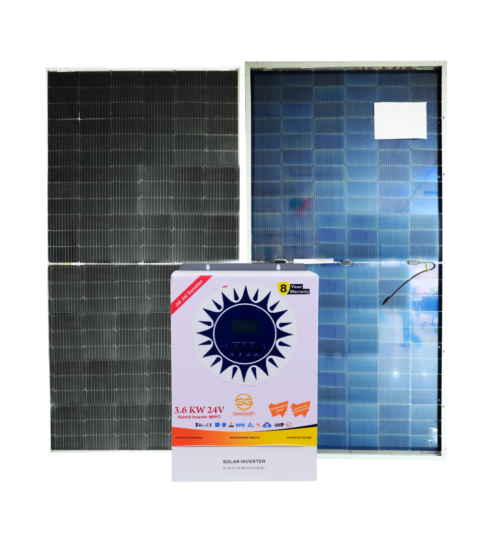 SANATAN Solar System with Battery — SANATAN On-Grid Solar Inverter System — SG Sanatan Noida